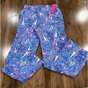 Lilly Pulitzer Deri Linen Palazzo Pants